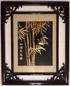 Best And Newest Tokyo Wall Art In Japanese Open Cut Ornamental Floating Framed Bamboo Art (View 10 of 15)