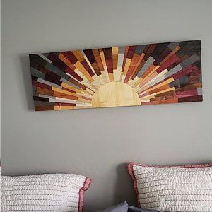 Best And Newest Wood Wall Art – "Under The Boardwalk 36X12 Contemporary For Mid Century Modern Wall Art (View 8 of 15)