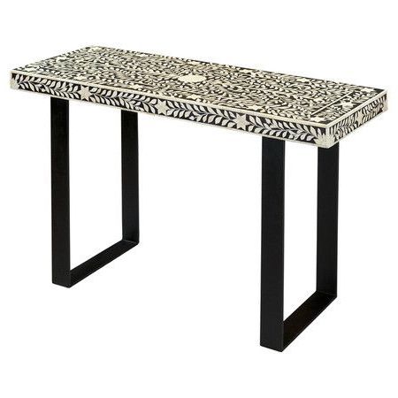 Black And White Console Tables Pertaining To Trendy Stage A Pair Of Topiaries In The Foyer Or Fashion A Chic (View 2 of 15)