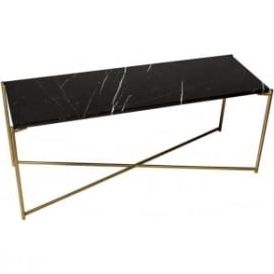 Black Metal And Marble Console Tables For Popular Fusion Living (View 9 of 15)