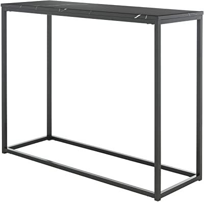 Black Metal And Marble Console Tables In Most Recent Amazon: Tilly Lin Modern Accent Faux Marble Console (View 1 of 15)