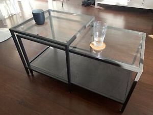Black Round Glass Top Console Tables With Regard To Recent Ikea Coffee Tables Glass Black (View 4 of 15)