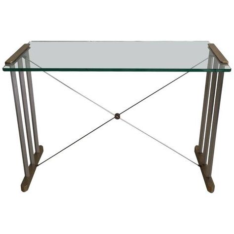 Brass Smoked Glass Console Tables In 2020 Peter Ghyczy Console Table – Bicolor Console 1990S Dutch (View 4 of 15)