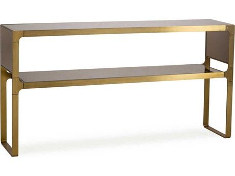 Bronze Metal Rectangular Console Tables Inside Most Current Palliser Case Goods Delany Low Sheen Ivory 54'' X  (View 6 of 16)