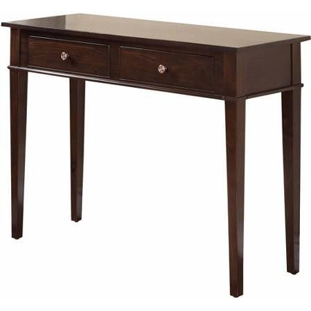 Brooklyn + Max Richland Collection Dark Tobacco Brown With Most Up To Date Dark Brown Console Tables (View 8 of 15)