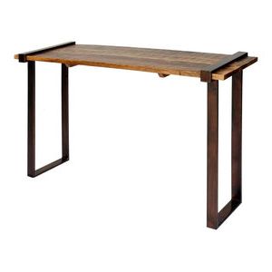 Cameron Gold Console Table – Contemporary – Console Tables Intended For Best And Newest Walnut Wood And Gold Metal Console Tables (View 3 of 15)