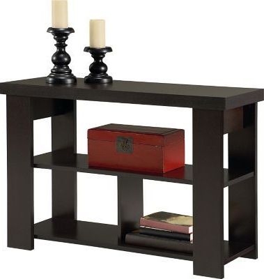 Caviar Black Console Tables Intended For Well Liked Dorel Hollow Core Sofa Table, Black Forest (View 12 of 15)