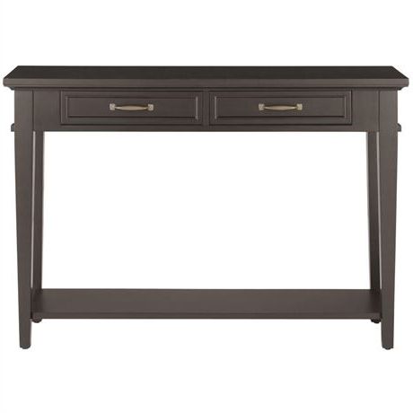 Caviar Black Console Tables With Widely Used Winnola – Home Decorators Collection Martin Black Storage (View 4 of 15)