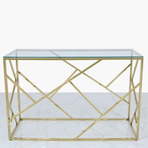 Chimes – Ariana Gold Metal Console Table With Regard To Most Recent Gold Console Tables (View 13 of 15)