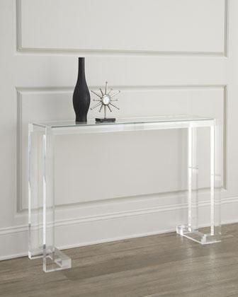 Clearview Mordern Acrylic Console Throughout 2019 Silver And Acrylic Console Tables (View 10 of 15)