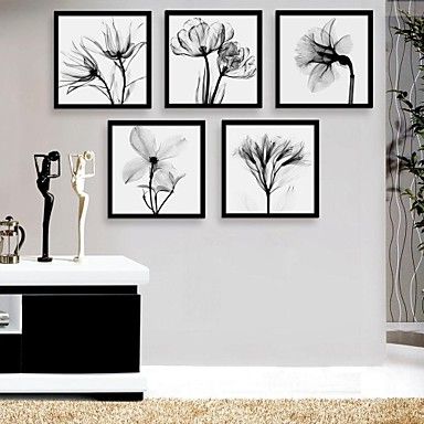 Colorful Framed Art Prints Throughout Favorite Framed Canvas Art, Black And White Flowers Framed Canvas (View 12 of 15)