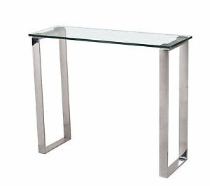 Console Table Hall Table Display Stand Clear Glass Regarding Newest Rectangular Glass Top Console Tables (View 11 of 15)