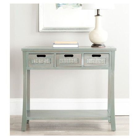 Console Table, Safavieh Inside Recent Vintage Gray Oak Console Tables (View 7 of 15)
