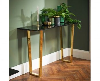 Console Tables & Hall Tables – White, Glass, Oak, Marble With Regard To Recent Gray And Gold Console Tables (View 8 of 15)