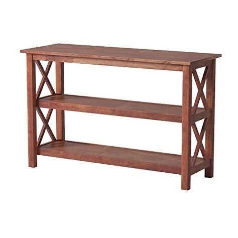 Current Briarcliff Sofa Table With 2 Shelf Sienna Brown (With Images) Throughout 2 Shelf Console Tables (View 4 of 15)