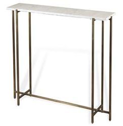 Current Hammered Antique Brass Modern Console Tables Throughout Zenith Modern Cream Marble Antique Brass Console Table (View 2 of 15)