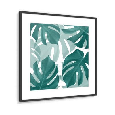 Current Tropical Framed Art Prints With Monstera Leaves Vibes #1 #Tropical #Foliage #Decor #Art (View 15 of 15)