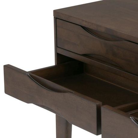Current Walnut Wood Storage Trunk Console Tables Throughout Pearson Solid Hardwood 40 Inch Wide Mid Century Modern (View 10 of 15)