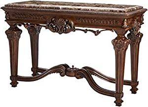 Dark Brown Console Tables In Most Up To Date Old World Dark Brown Casa Mollino Sofa Console Table (View 10 of 15)