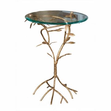 Dessau Home Antique Gold Leaf Branch Table Home Decor Intended For Well Known Antiqued Gold Leaf Console Tables (View 11 of 15)