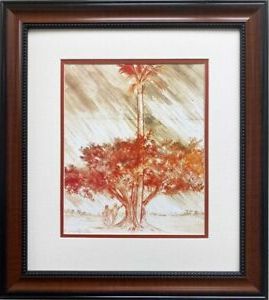Dragon Tree Framed Art Prints For Famous Leroy Neiman "Seminole Country Club  Florida" Framed Art (View 1 of 15)
