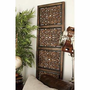 Elegant Wood Wall Art For Fashionable Large Rustic Tuscan Elegant Moroccan Pattern Wood Wall (View 2 of 15)