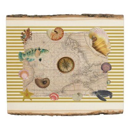 Elegant Wood Wall Art For Well Known Marine Treasures Mustard Yellow Stripes Wood Panel – Chic (View 8 of 15)