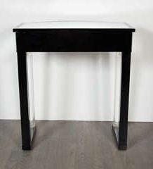 Exquisite Console Table In Ebonized Mahogany,Lucite And With Popular Acrylic Modern Console Tables (View 5 of 15)