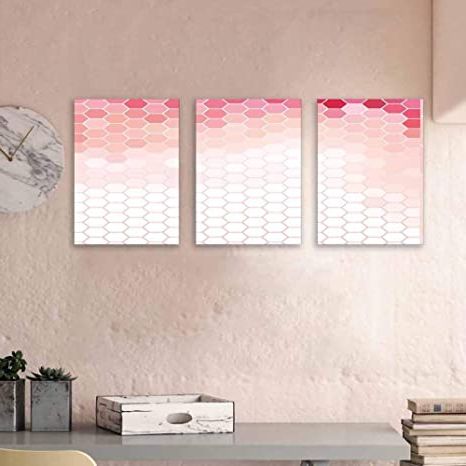 Famous Gradient Wall Art Within Amazon: Mannwarehouse Light Pink Kids Wall Art (View 13 of 15)