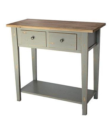 Famous Loving This Gray Wood Table On #Zulily! #Zulilyfinds (With Pertaining To Smoke Gray Wood Console Tables (View 11 of 15)