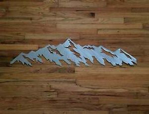Famous Mountain Wall Art With Telluride Colorado Mountain Range Metal Wall Artwork (View 10 of 15)