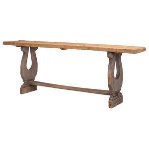 Famous Rustic Barnside Console Tables With Rustic Solid Wood Gray Console Sofa Table – Traditional (View 4 of 15)