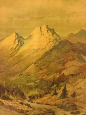 Fashionable Mountains Wood Wall Art Intended For Robert Wood "Mountain Hues Framed Painting Print Illinois (View 9 of 15)