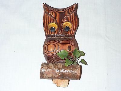 Fashionable Vtg Mid Century Cryptomeria Owl Sculpture Vintage Mid Intended For Mid Century Wood Wall Art (View 9 of 15)