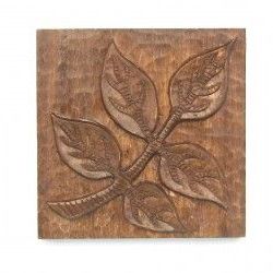 Fashionable Waves Wood Wall Art Throughout Wall Art : Mango Wood Wall Art Plaque 8X8 Sculpture  (View 7 of 15)