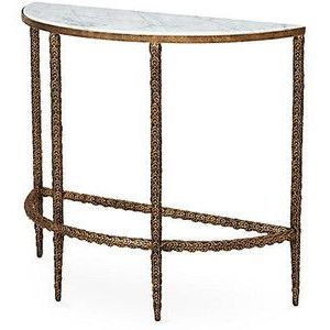 Fashionable White Stone Console Tables Pertaining To Gold Console Table Marble Top – Home Designing (View 4 of 15)
