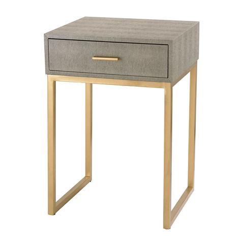 Faux Shagreen Console Tables Regarding Well Known Buy Elk Group Elk 180 010 Shagreen Side Table In Grey Faux (View 13 of 15)