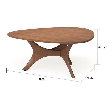 Favorite Brown Wood And Steel Plate Console Tables For Carson Carrington Telsiai Brown Triangle Wood Coffee Table (View 13 of 15)