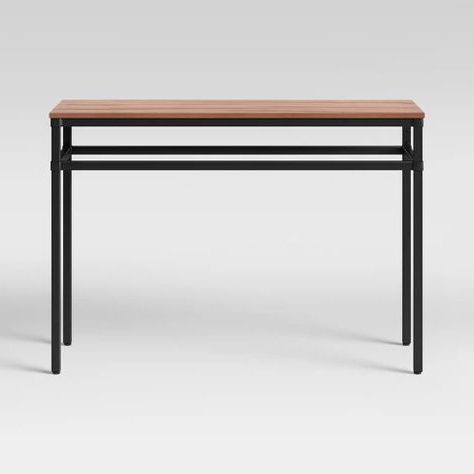 Favorite Ellsworth Wood/metal Console Table – Threshold™ : Target Throughout Black Metal And Marble Console Tables (View 3 of 15)