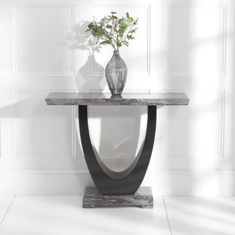 Favorite Granada Dark Grey Marble Console Table – Lycroft Interiors With Vintage Coal Console Tables (View 10 of 15)