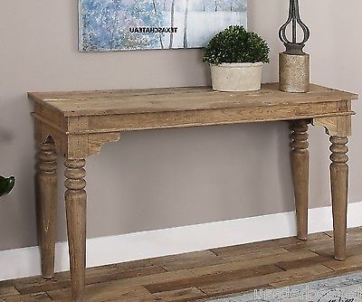 Favorite Rustic French Country ~ Salvaged Reclaimed Wood Sofa Table For Rustic Walnut Wood Console Tables (View 10 of 15)