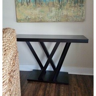 Favorite Shop Baxton Studio Everdon Dark Brown Modern Console Table Intended For Brown Console Tables (View 2 of 15)