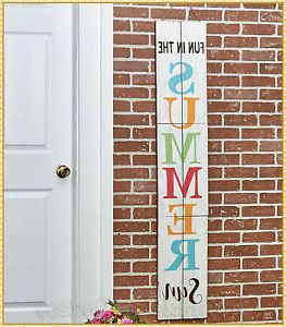 Favorite Summer Wall Art With Regard To Large Fun In The Summer Sun Welcome Porch Sign Wooden (View 2 of 15)