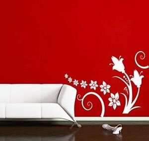 Flower Swirl Design Vinyl Removable Wall Sticker Decal For Most Recently Released Swirl Wall Art (View 6 of 15)