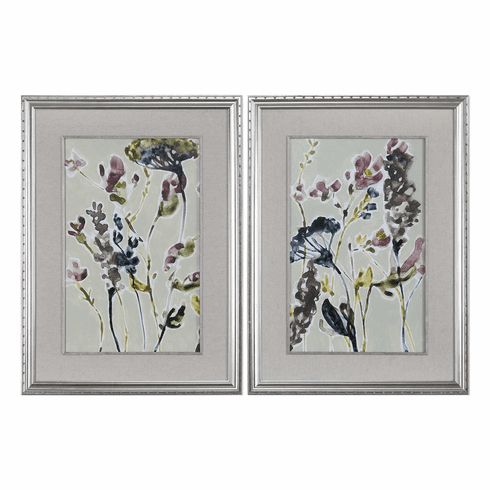Flowers Wall Art In Well Known Purple Shadow Wildflowers Framed Art, Set Of  (View 8 of 15)
