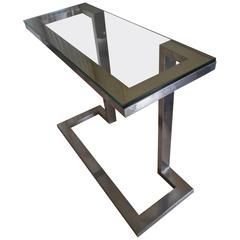 Geometric Console Tables For Most Recent Geometric Silvered Metal Console Tablenucci Valsecchi (View 3 of 15)