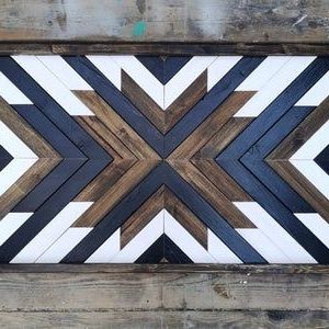 Geometric Wood Wall Art Within Best And Newest Brixon Geometric Wood Wall Art Wood Wall Art Reclaimed (View 8 of 15)