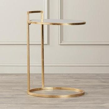 Gold Base Geometric Inspired Round Table Regarding 2019 Geometric Glass Top Gold Console Tables (View 12 of 15)