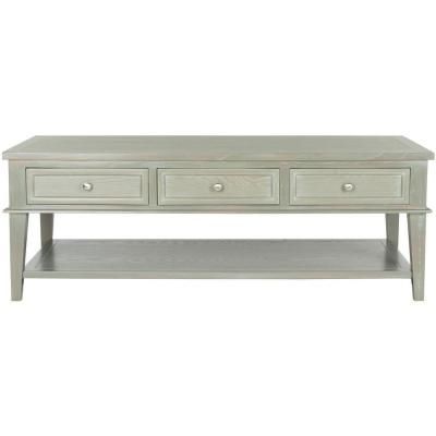 Gray Wash Console Tables Regarding Well Liked Safavieh Manelin Ash Gray Coffee Table Amh6642C – The Home (View 6 of 15)