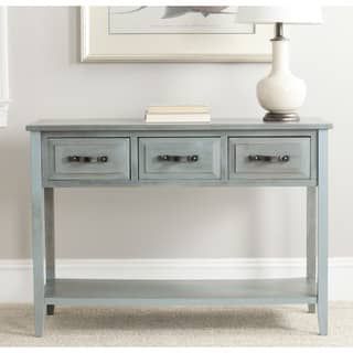 Gray Wash Console Tables With Regard To Popular Safavieh Aiden Console Distressed Pale Blue/ White Table (View 10 of 15)